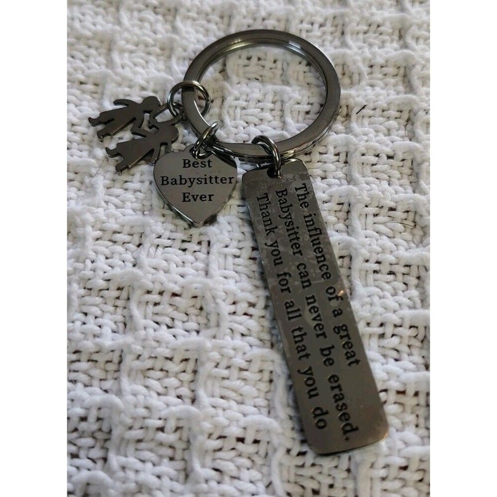 Best Babysitter Ever Keychain Birthday Gifts For Women Unique Thank You Gifts